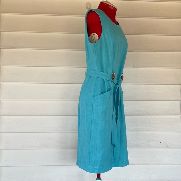 Ellen Tracy Sleeveless Tie-
Front Sheath Sz 12 - Picture 5 of 9